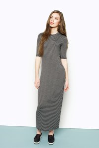 Monki stripe maxi dress